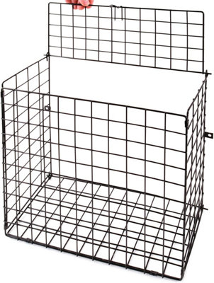 Door Mounted Letterbox Cage - Home or Office Mail Box Post Catcher Guard - Measures 30 x 33 x 14cm