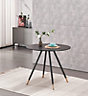 Dorchester Lux Dining Table Single, Black