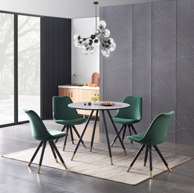 Dorchester Lux Dining Table Single, Grey