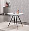 Dorchester Lux Dining Table Single, White
