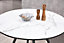Dorchester Lux Dining Table Single, White