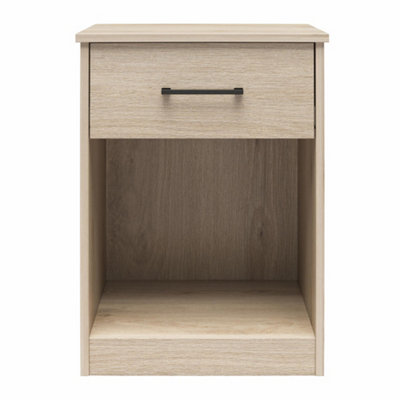 Dorel Home BrEZ Build Pearce 1 Drawer Nightstand Light Oak Look
