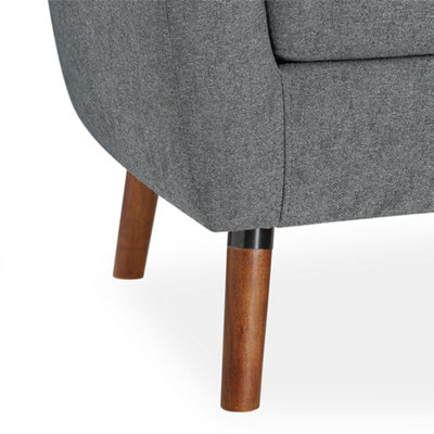 Dorel Home - Brie Accent Chair Grey Linen