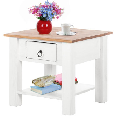 Dorel Home Ines Small CoffeeTable White Honey