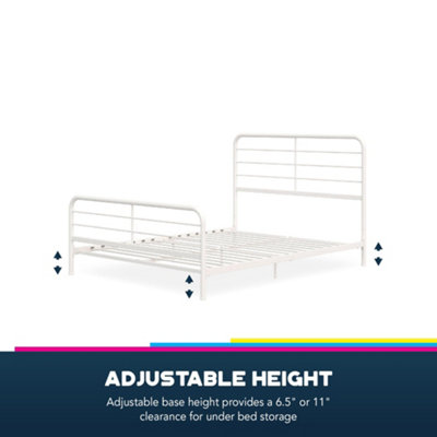 Dorel Home - Millie Metal Bed White Double