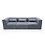 Doris Modular 4 Seater Sofa in Dark Grey Cord Chenille