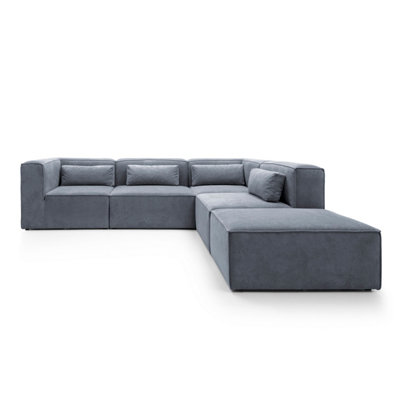Extended on sale sectional sofa