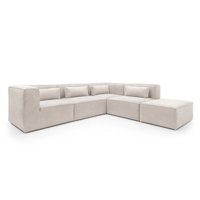White cheap chenille sofa