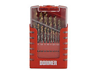 Dormer - A095 Compact Set HSS TiN Drill Set of 19 1.0-10 x 0.5mm