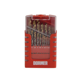 Dormer - A095 Compact Set HSS TiN Drill Set of 19 1.0-10 x 0.5mm