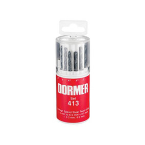 Dormer A191 No.413 Metric HSS Drill Set of 13 1.5-6.5 x 0.5mm