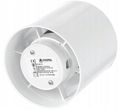 Dospel 100 mm axial inline bathroom ventilation fan for ducted ...