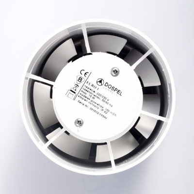 Dospel 100 mm axial inline bathroom ventilation fan for ducted ...