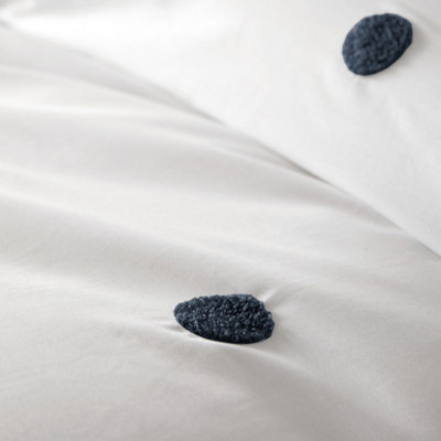 Dot Garden 100% Cotton Embellished Duvet Cover Set