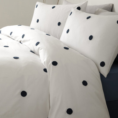 Dot Garden 100% Cotton Embellished Duvet Cover Set