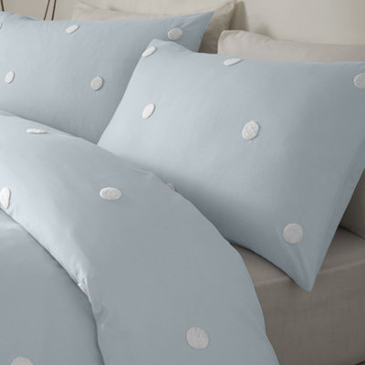 Dot Garden 100% Cotton Embellished Duvet Cover Set
