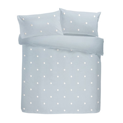 Dot Garden 100% Cotton Embellished Duvet Cover Set