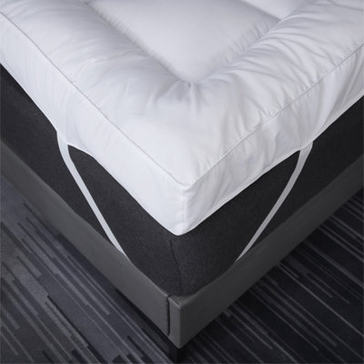 Double 4 Inch Thick Super Soft Mattress Topper, Hypoallergenic, Comfy, Deep  Fill - Machine Washable