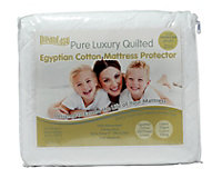 Double Bed DreamEasy 100% Cotton Quilted Mattress Protector