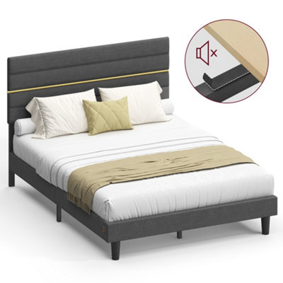 ベッドフレーム New Bed matress double size Double Bed Frame, for 135 x 190 cm Mattress, Adjustable