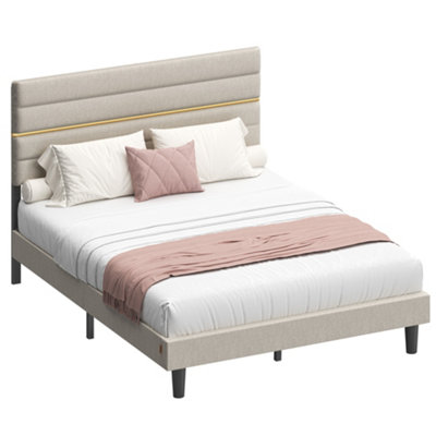 ベッドフレーム New Bed matress double size Double Bed Frame, 135 x 190 cm