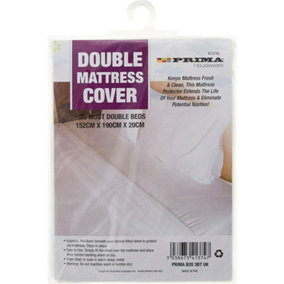Double Bed Mattress Protector Cover Sheet Comfy Cosy Washable Bedding Anti Bug