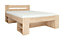 Double Bed Storage Frame Euro140cm Headboard Shelves Slats Sonoma Oak Style Nepo