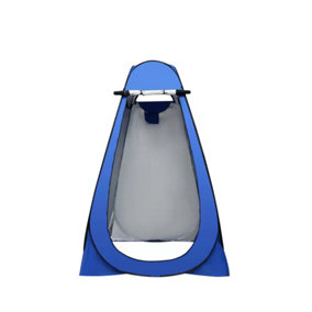 Double Blue Multifunctional Portable Outdoor Camping Toilet Bath Tent