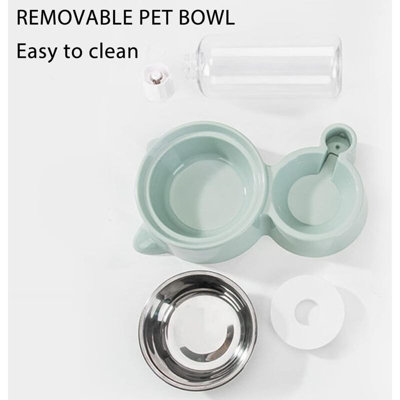 2 cat bowls and water bowl Ombre Cat Food Bowl & Saucer Set main image 0