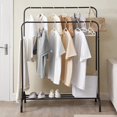 B&q wall mounted online clothes rail