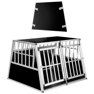 Double dog crate Bobby - black