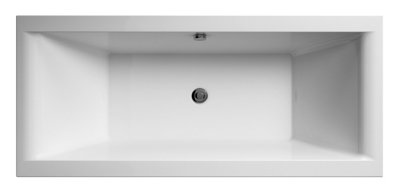 Double Ended Straight Shower Bath - 1700mm x 750mm (Tap, Waste and Panel Not Included)