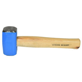 Double Face Sledge Lump Hammer Genuine Hickory Handle Shaft 2.5lbs 1.13kgs