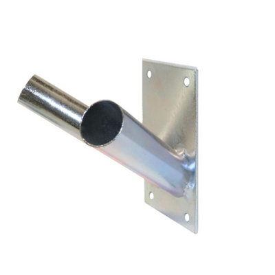 thumbnail image 2 of HOOPLE Flag Pole Holder, Heavy Duty 2PC Aluminium Alloy, Rust Free Coated, 1" Diameter, Wall Mount, Dual Posit 2 of 14