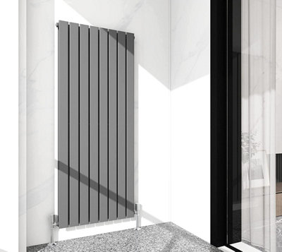 Double Flat Panel Vertical Column Radiator 1600x544 mm Anthracite by MCC Direct