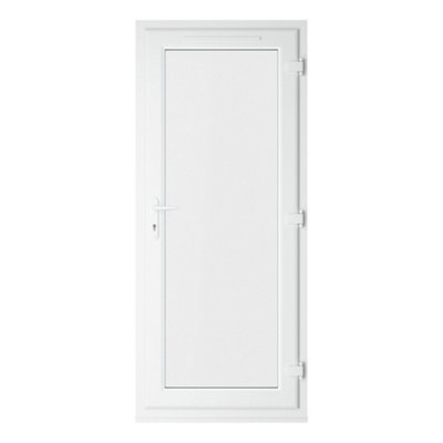 Double glazed Door Full Glass Left hand White Clear Glazed 920 x 2090mm