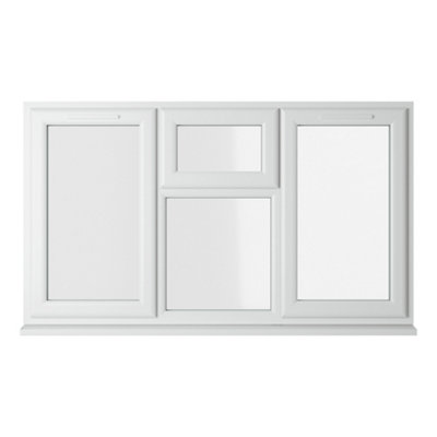 Double glazed Window LH & RH Side Hung & Top Centre White Clear Glazed 1770 x 965mm 10 Year Guarantee with Free Delivery
