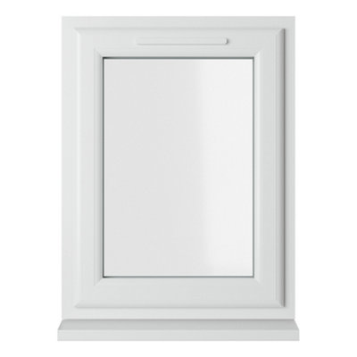 Double glazed Window Right Hand Side Hung White Clear Glazed 610 x 820mm 10 Year Guarantee with Free Delivery