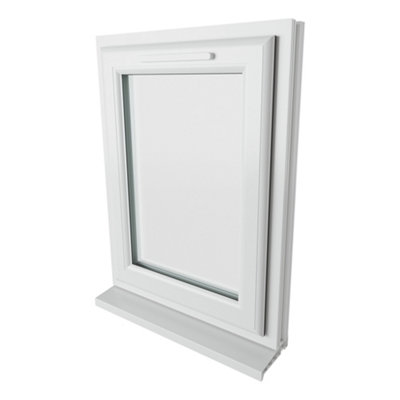 Double glazed Window Right Hand Side Hung White Clear Glazed 610 x 820mm 10 Year Guarantee with Free Delivery