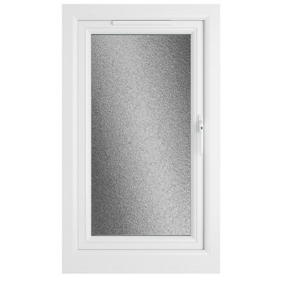 Double glazed Window Right Hand Side Hung White Obscure Glazed 610 x 1190mm 10 Year Guarantee with Free Delivery