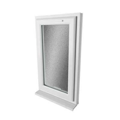 Double glazed Window Right Hand Side Hung White Obscure Glazed 610 x 1190mm 10 Year Guarantee with Free Delivery