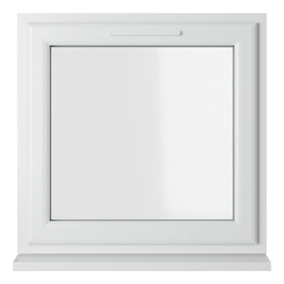 Double glazed Window Top Hung Opener White Clear Glazed 820 x 820mm 10 Year Guarantee with Free Delivery