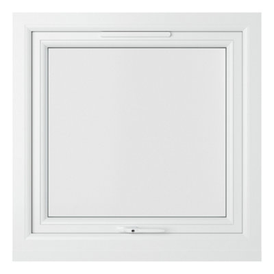Double glazed Window Top Hung Opener White Clear Glazed 820 x 820mm 10 Year Guarantee with Free Delivery