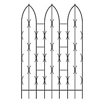 Double Gothic Screen Bare Metal/Ready to Rust - Steel - L2 x W58 x H180 cm