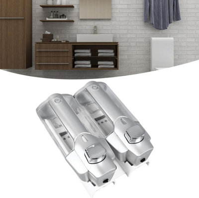 Double-headed Wall-mounted Soap Dispenser, Press-Type Wall-mounted Soap ...