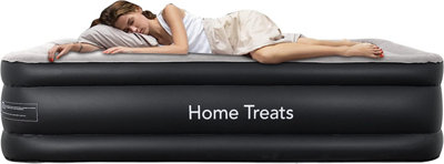 Double Inflatable Air Bed With Built In Pump Quick Inflate Camping Mattress DIY at B Q