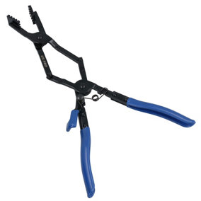 Double Jointed Straight Long Reach Hose Clamp Pliers Remover 50mm Capacity