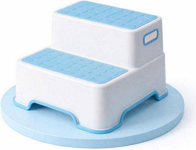 Double Layer Toddler Step Stool Non Slip Kids Training Stool with ...