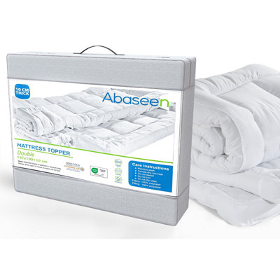 Double Mattress Topper 137x190x10cm Extra Thick 10cm Double
