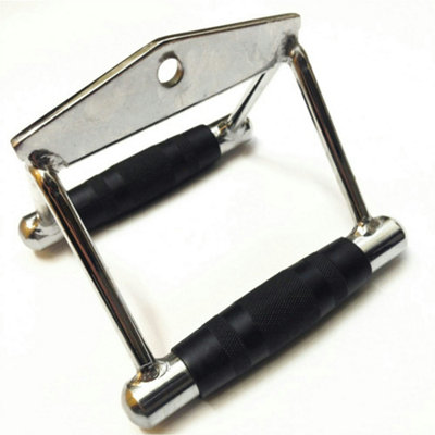 Double Multi Gym Handle With Rubber Grip
